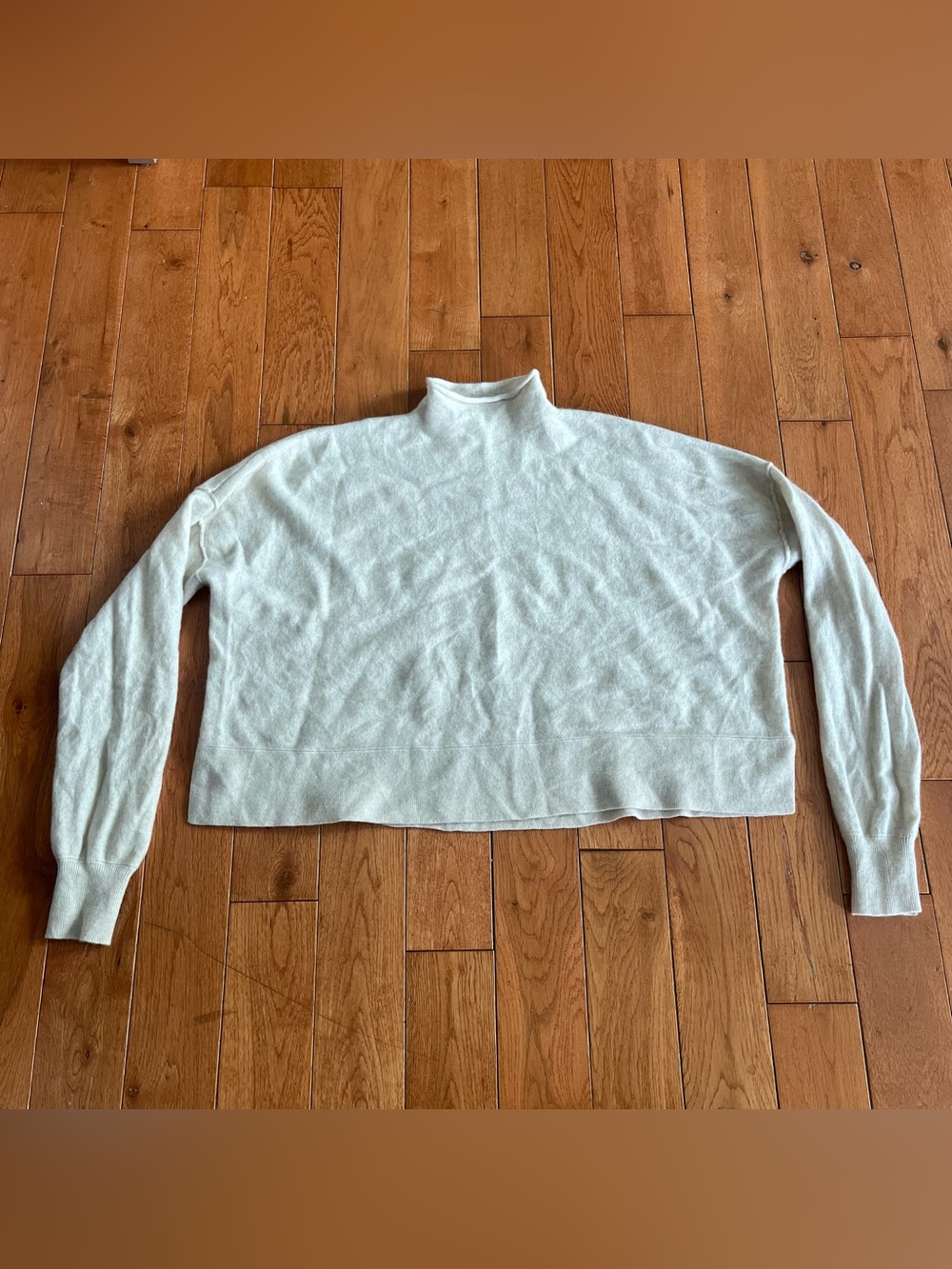 Free People Cream Mock Neck Sweater - Size Medium